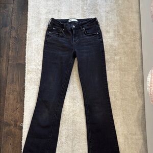 Zara low rise bootcut Women's Black Jeans